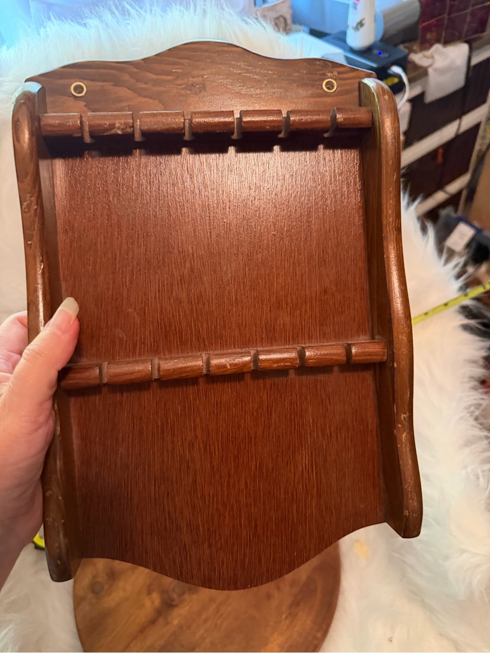 Vintage Spoon Rack- Brown - Picture 2 of 6